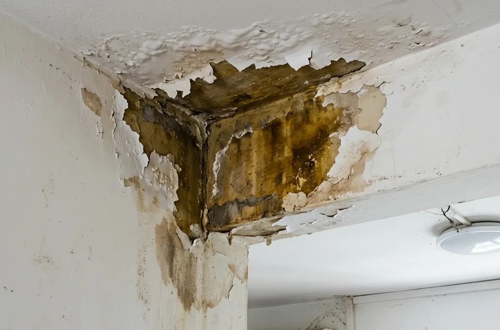 Ceiling Water Stains: Causes, Risks, and Permanent Fixes